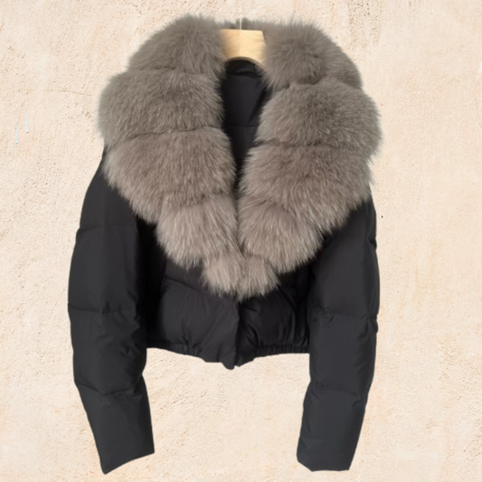 Chaleur Élégante – La Veste Courte au Confort Thermique Avancé