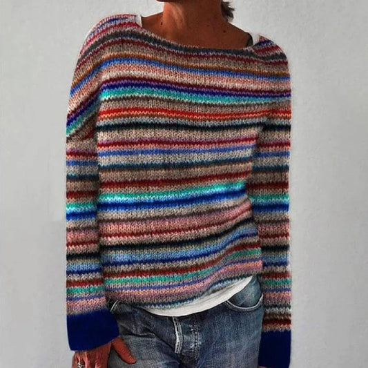 Pull avec motif à rayures vintage