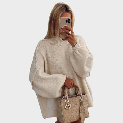 Pull en maille oversize avec élégantes manches ballon