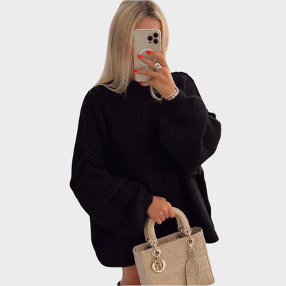 Pull en maille oversize avec élégantes manches ballon