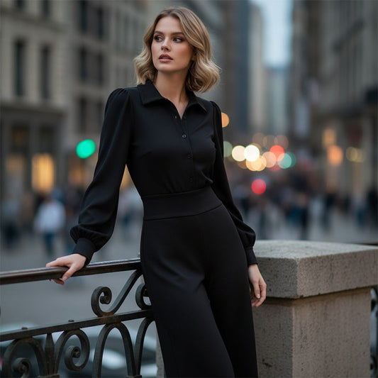 Nouveauté✨| Ensemble Deux Pièces Élégant avec Pantalon Large – Chic Intemporel & Confortable